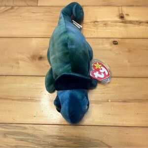 Ty Plush Chameleon in Blue and Green